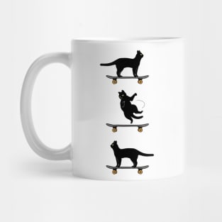 Cat Skateboard Tricks #180 Mug